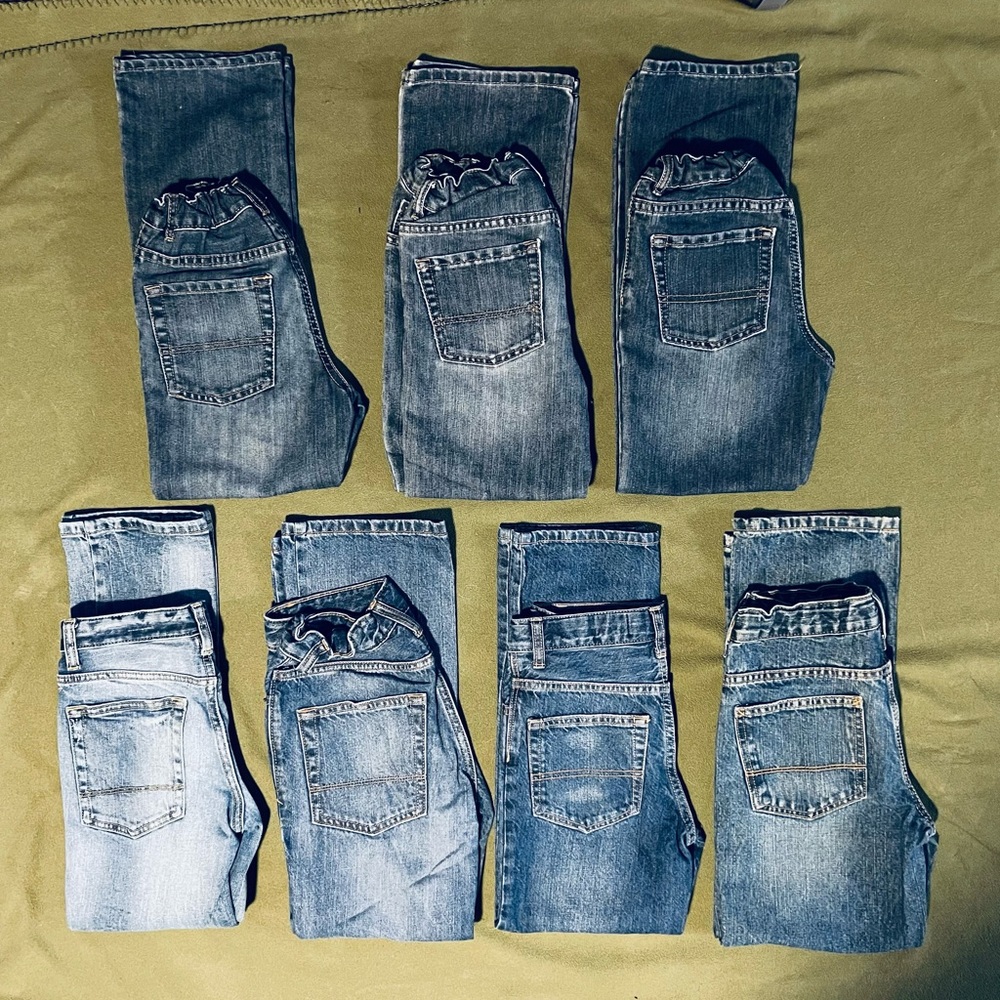 SOLD LOT of 7 - Boy Size 8 Jeans